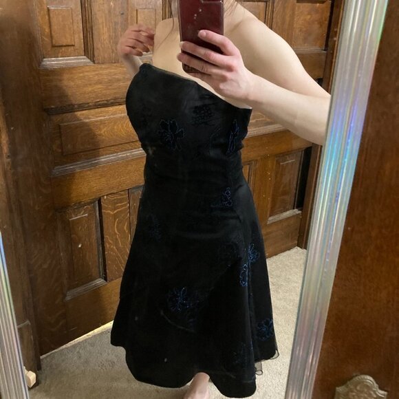 Onyx Nite Strapless Formal Dress Black Size 6 - Picture 13 of 14